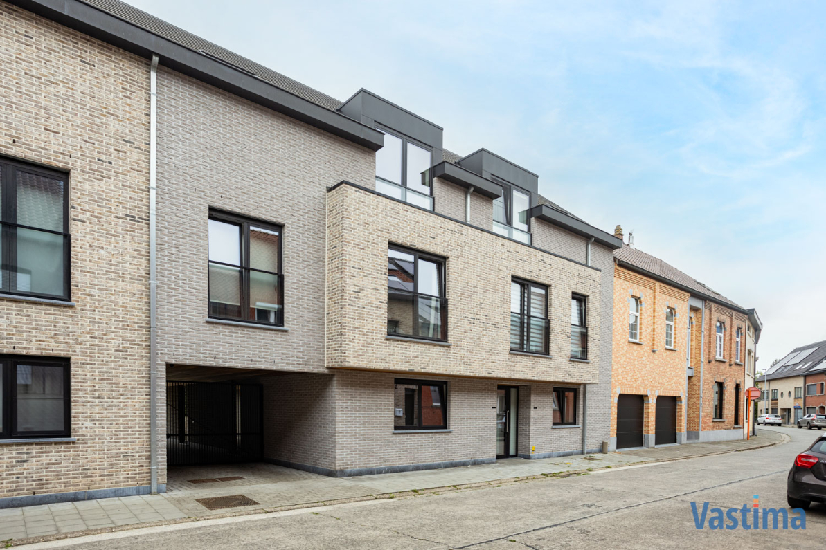 Immo Vastima - Appartement Verhuurd Aalst - Energiezuinig nieuwbouwappartement met 2 slaapkamers, terras en garagebox