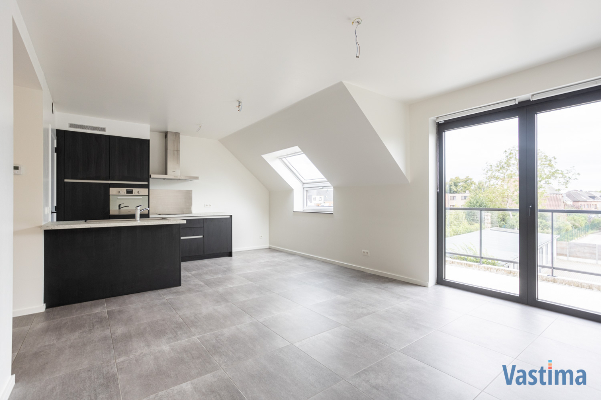 Immo Vastima - Appartement Verhuurd Aalst - Energiezuinig nieuwbouwappartement met 2 slaapkamers, terras en garagebox