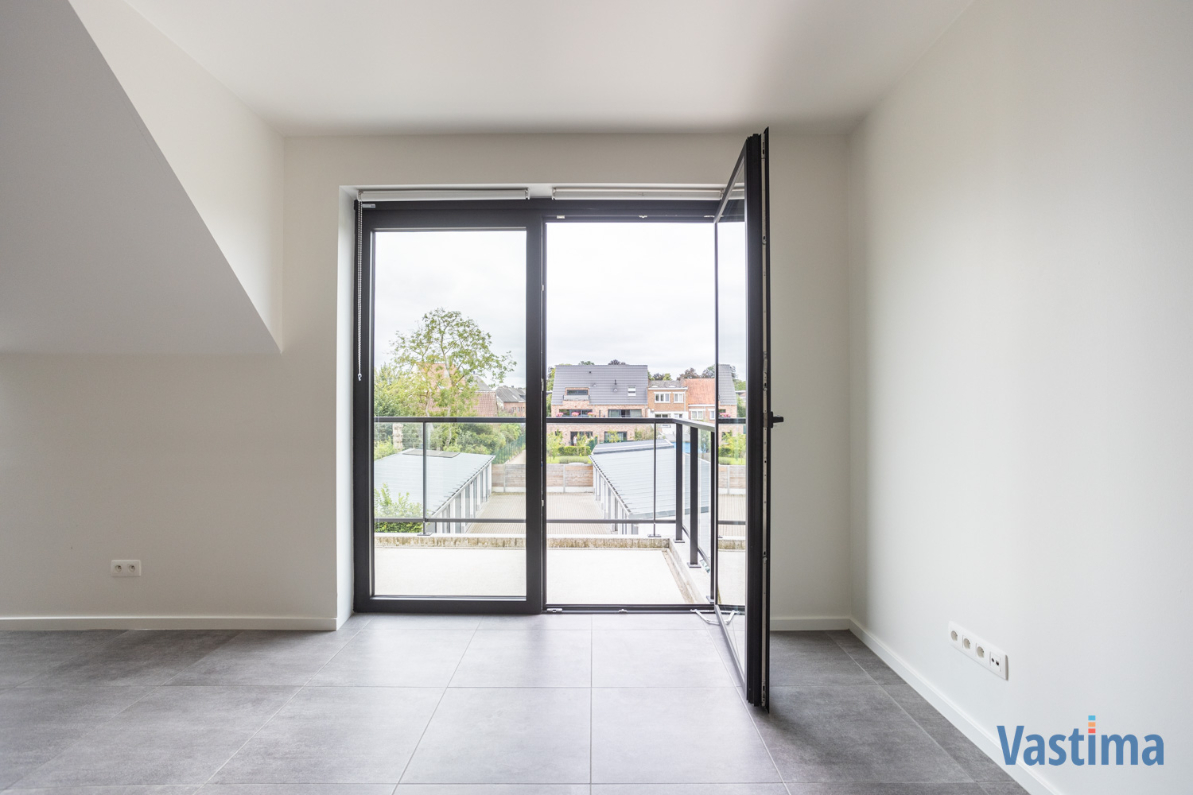 Immo Vastima - Appartement Verhuurd Aalst - Energiezuinig nieuwbouwappartement met 2 slaapkamers, terras en garagebox