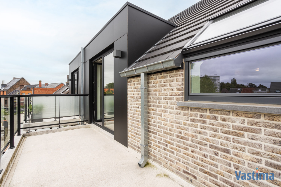 Immo Vastima - Appartement Verhuurd Aalst - Energiezuinig nieuwbouwappartement met 2 slaapkamers, terras en garagebox