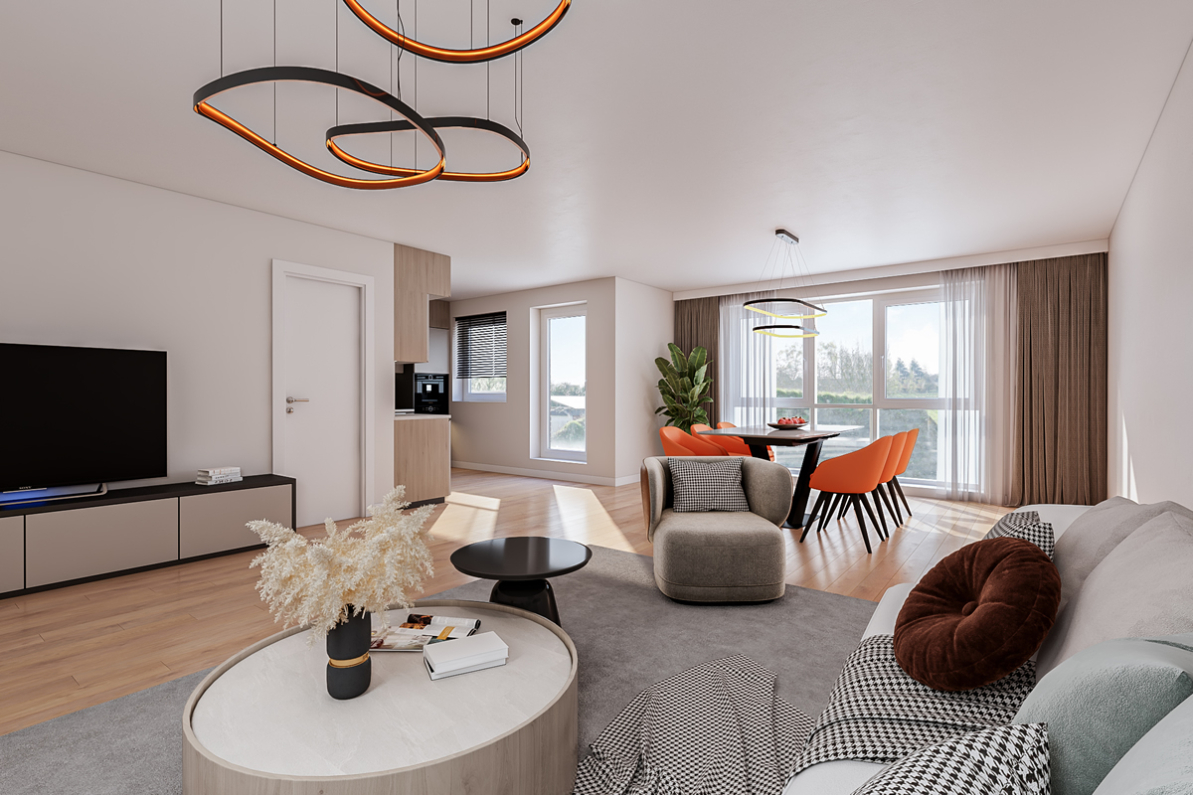 Immo Vastima - Appartement Te koop Aalst - Nieuwbouwproject OSCAR in de groene rand van Aalst