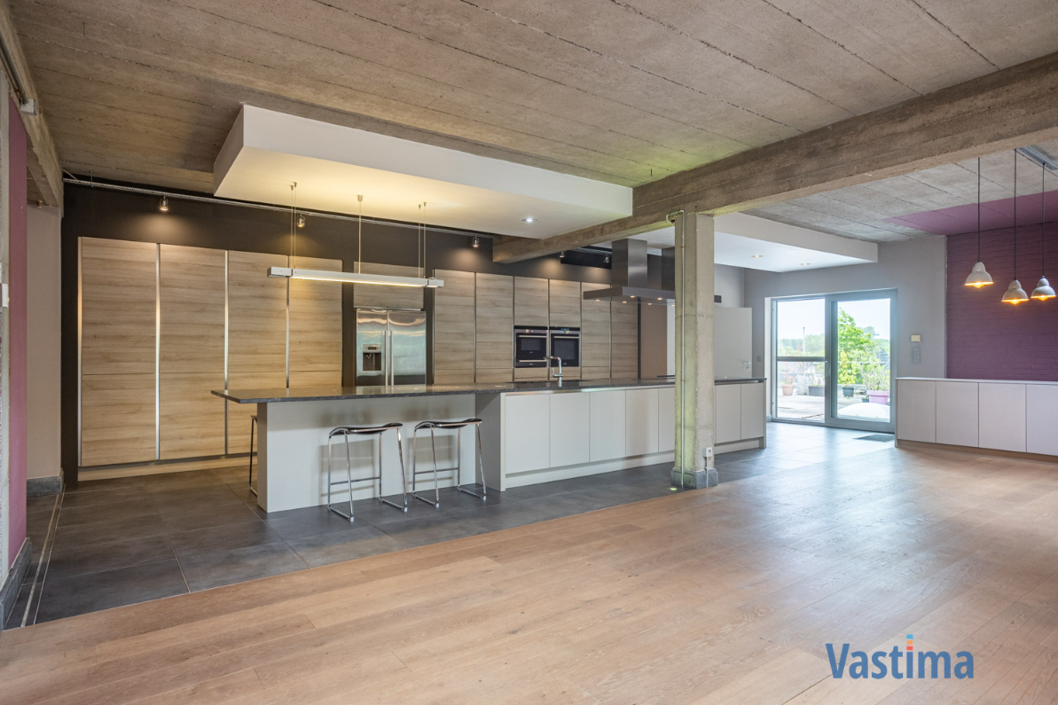 Immo Vastima - Appartement Te koop Moorsel - State of the art loft met groot terras, garage en polyvalente ruimtes – Een woonbeleving uniek in zijn soort