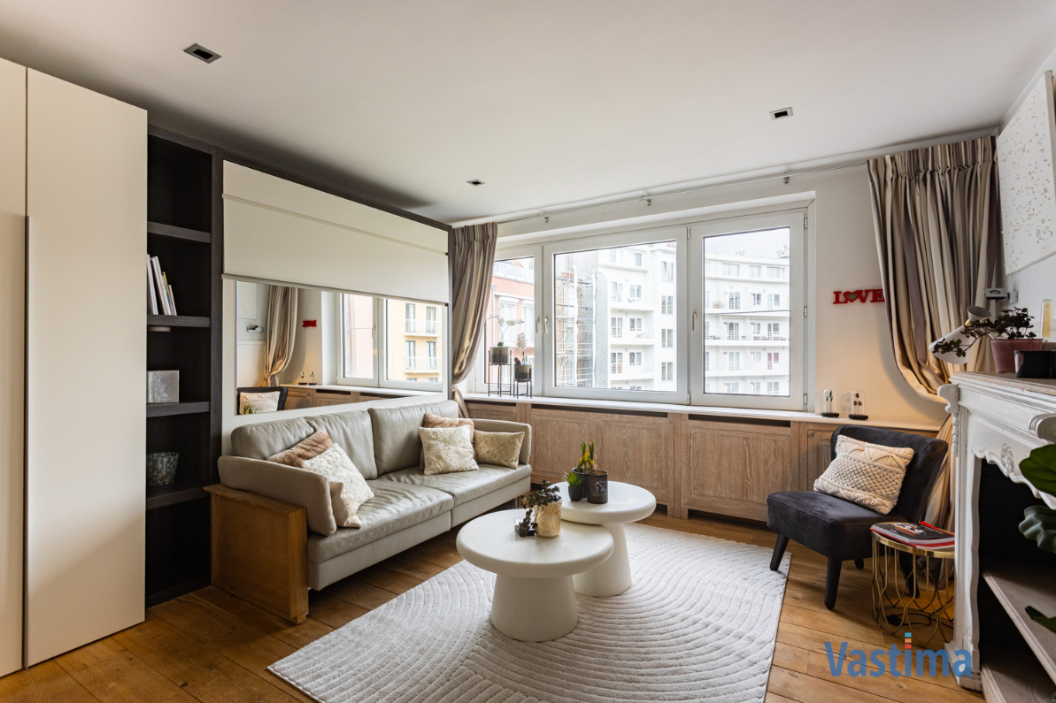 Immo Vastima - Appartement Verkocht Knokke - Instapklare bemeubelde studio nabij het strand