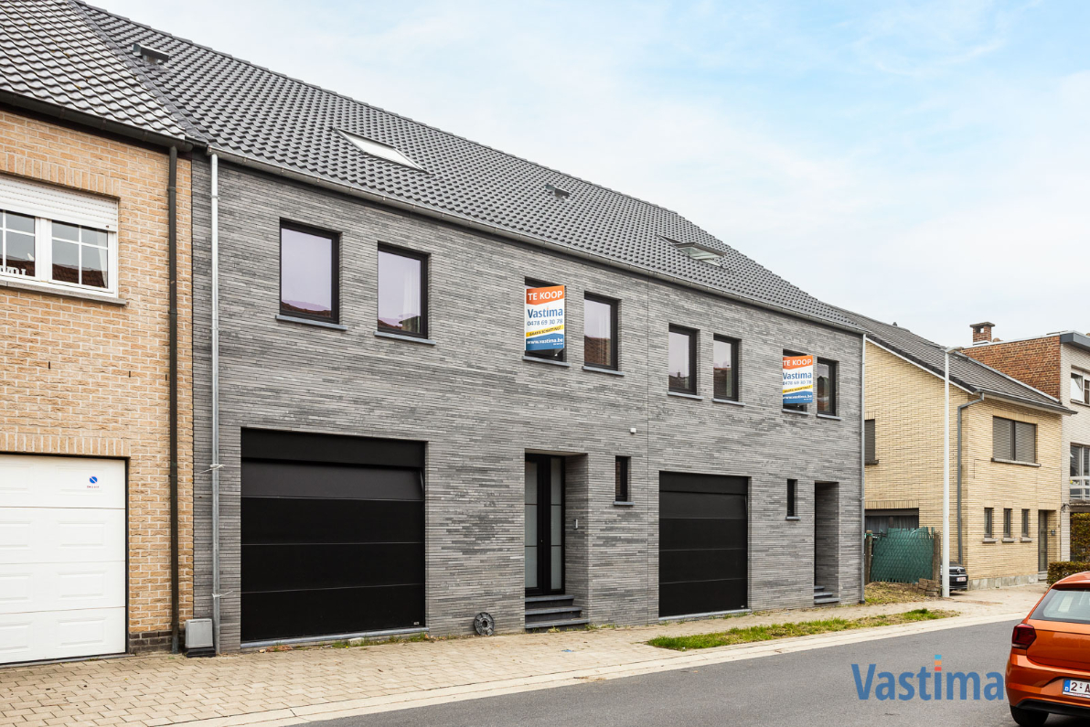 Immo Vastima - Huis Te koop Denderleeuw - Nieuwbouw gesloten woning met 3 slaapkamers, garage en tuin