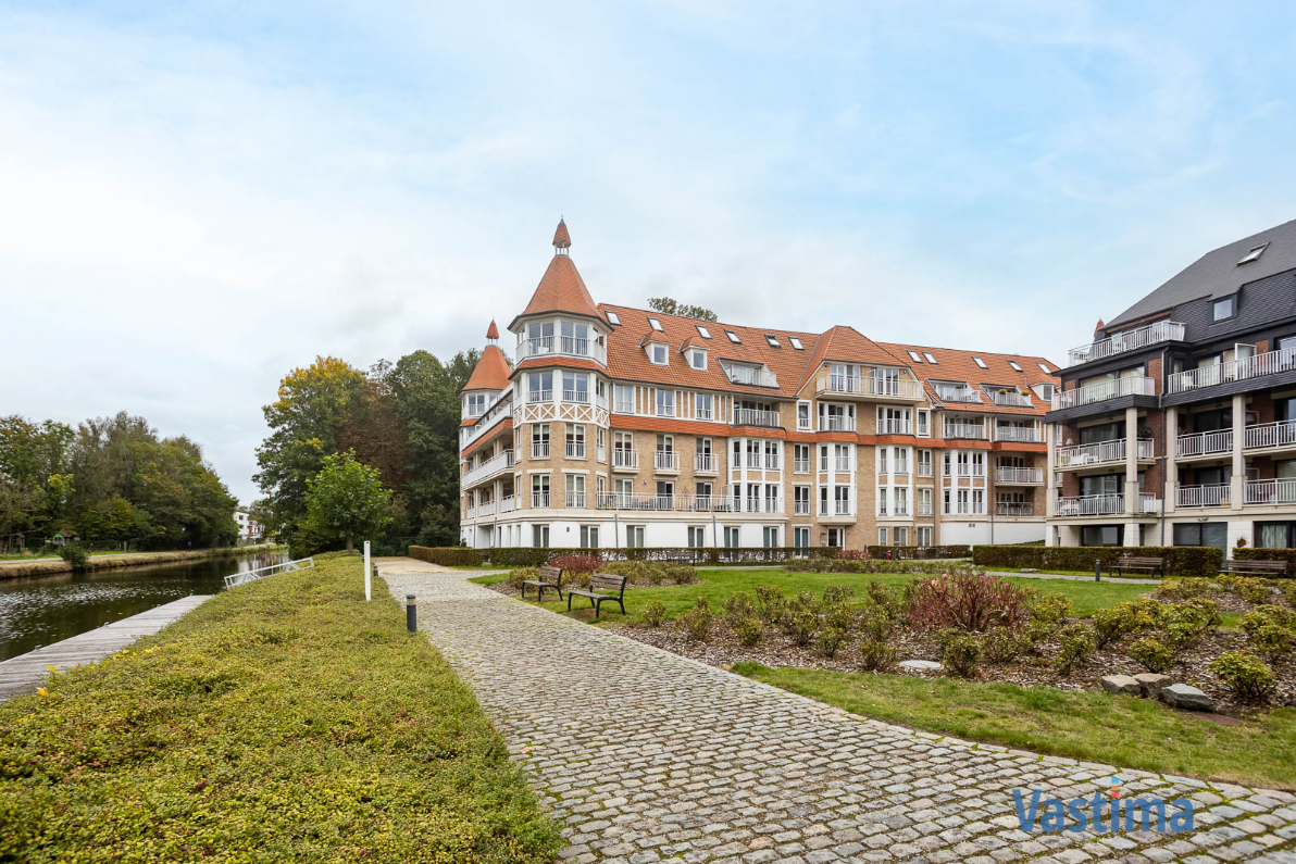 Immo Vastima - Appartement Te huur Erembodegem - Appartement met terras en parking aan de oevers van de Dender