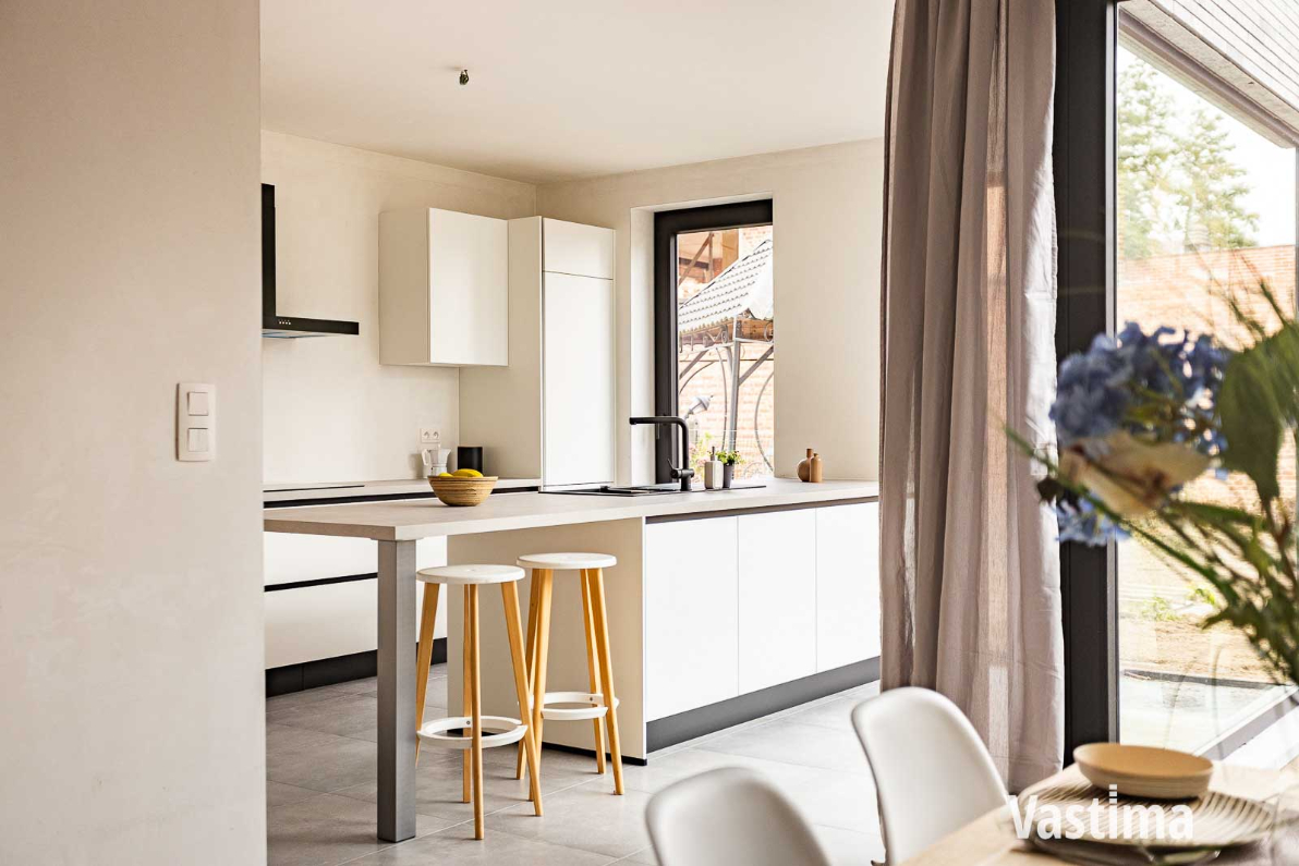 Immo Vastima - Huis Te koop Denderleeuw - Nieuwbouw gesloten woning met 3 slaapkamers, garage en tuin