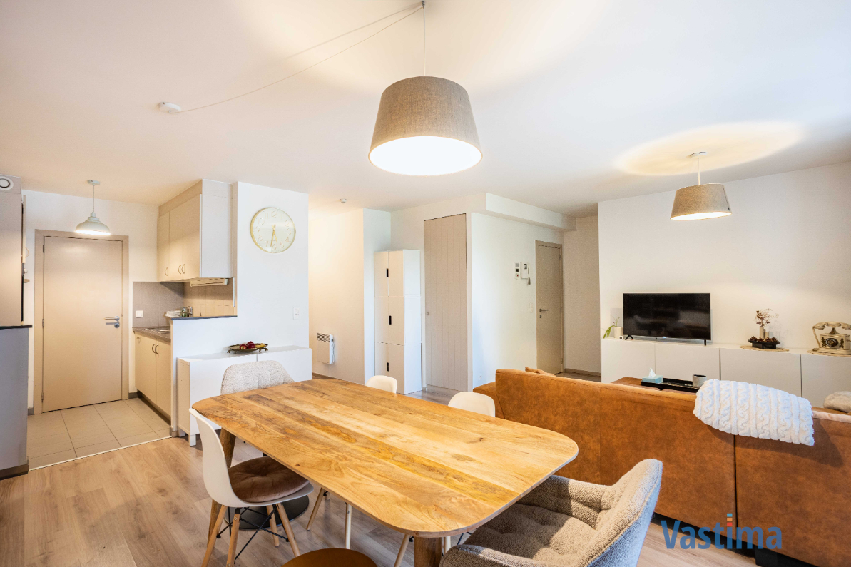 Immo Vastima - Appartement Te huur Erembodegem - Appartement met 2 slaapkamers en parking aan de oevers van de Dender