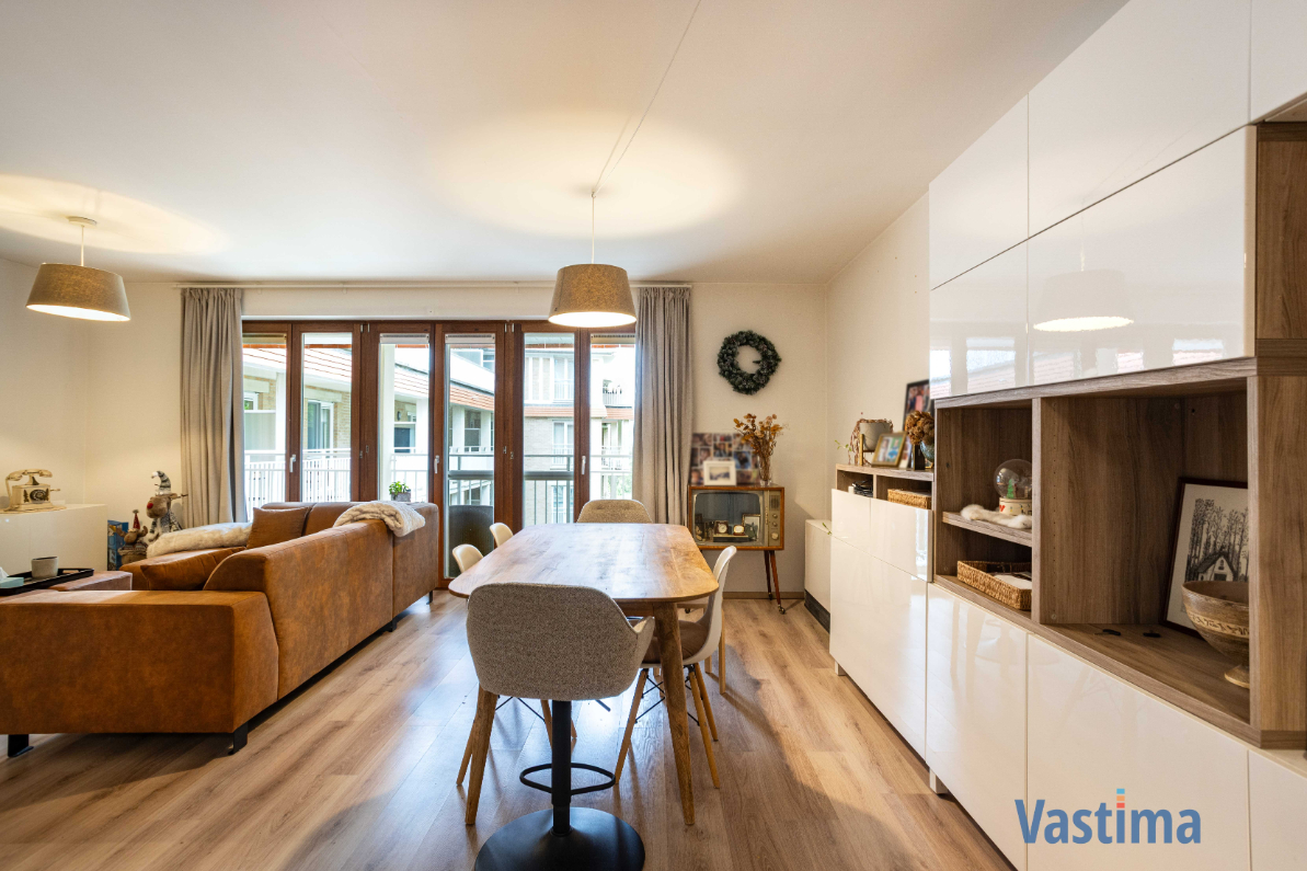 Immo Vastima - Appartement Te huur Erembodegem - Appartement met 2 slaapkamers en parking aan de oevers van de Dender