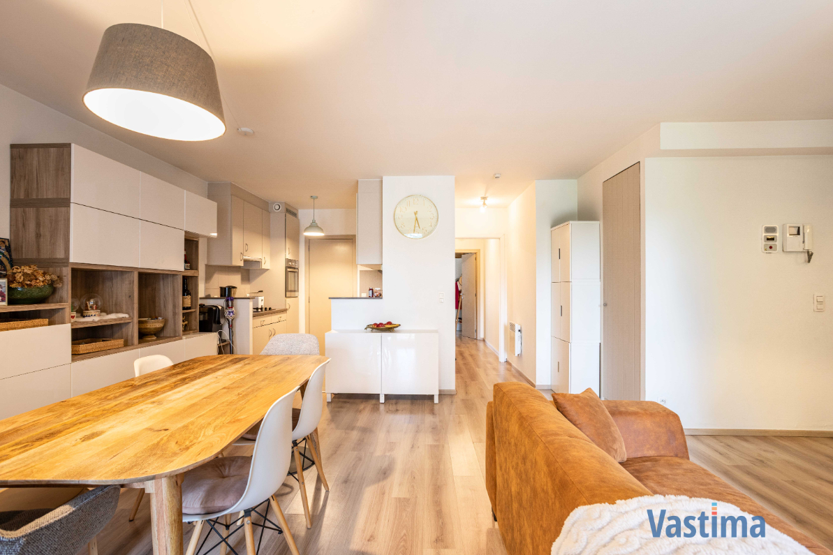 Immo Vastima - Appartement Te huur Erembodegem - Appartement met 2 slaapkamers en parking aan de oevers van de Dender