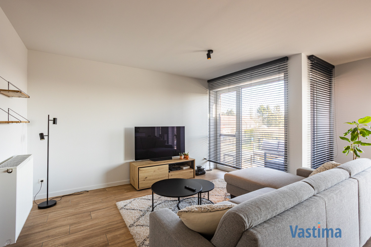 Immo Vastima - Appartement Te koop Bambrugge - Energiezuinig appartement met 2 slaapkamers, terras en zicht op groen