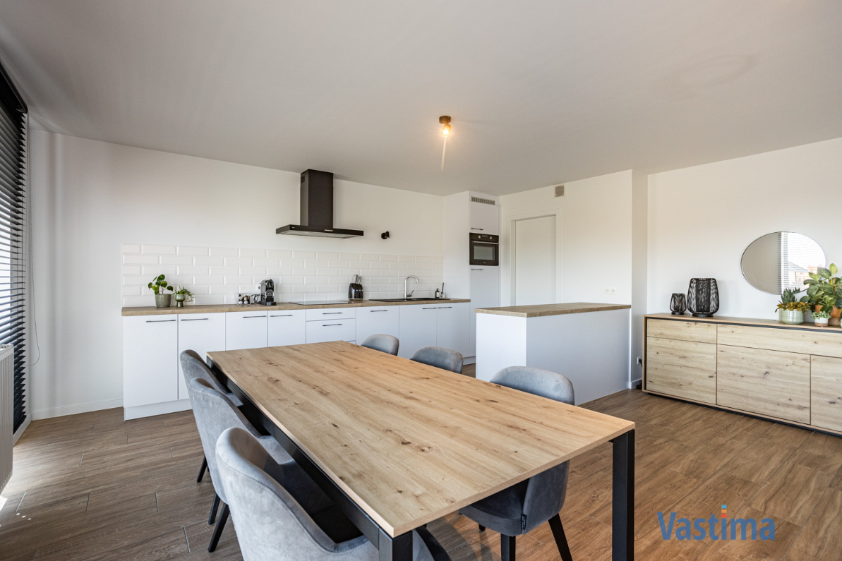Immo Vastima - Appartement Te koop Bambrugge - Energiezuinig appartement met 2 slaapkamers, terras en zicht op groen