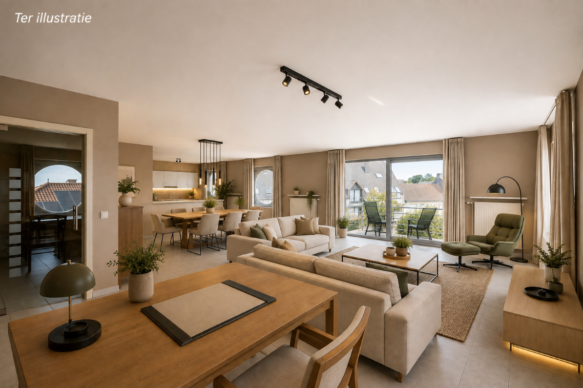 Immo Vastima - Appartement Te koop Haaltert - Appartement met 3 slaapkamers en garage in Haaltert