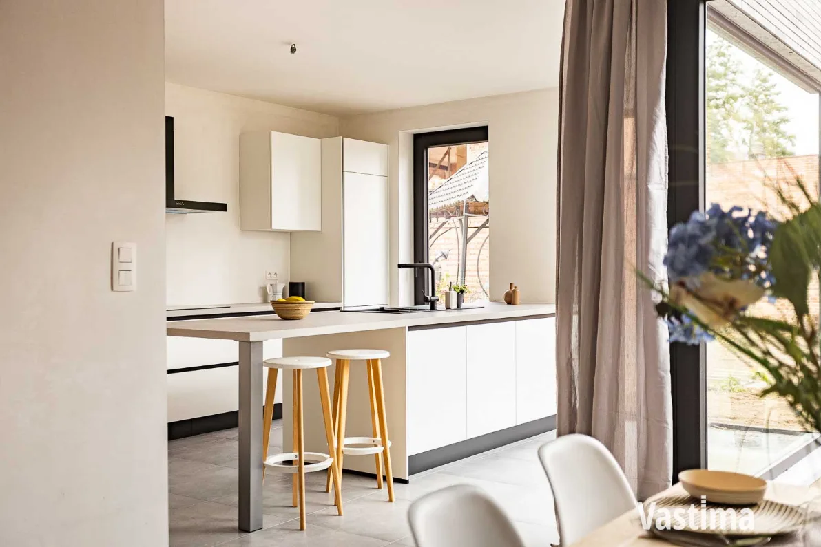 Immo Vastima - Huis Te koop Denderleeuw - Nieuwbouw gesloten woning met 3 slaapkamers, garage en tuin