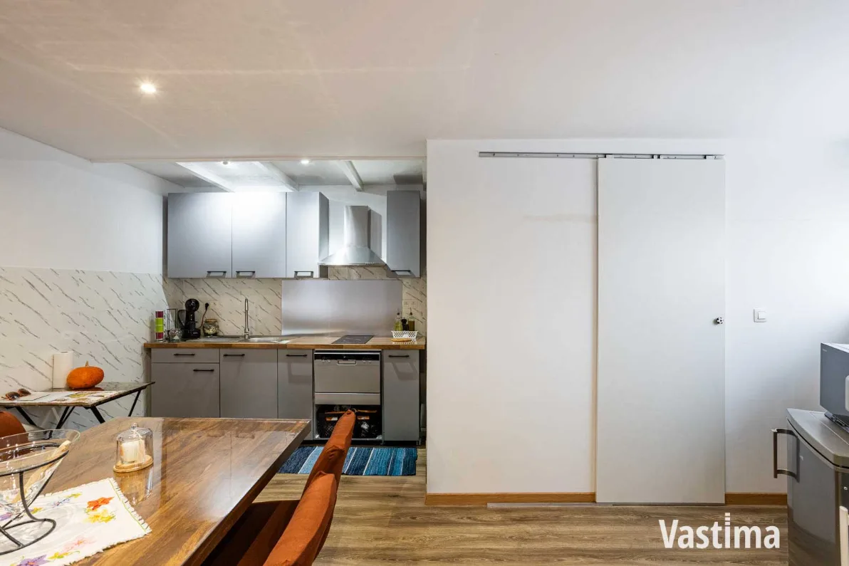 Immo Vastima - Huis Te koop Erembodegem - Uniek pand bestaande uit 2 woongelegenheden, garage en buitenruimte