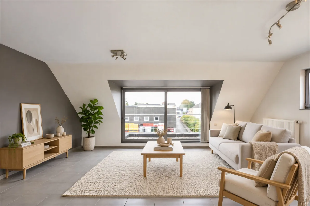 Immo Vastima - Appartement Te koop Aalst - Instapklaar 2-slaapkamerappartement met zuidgericht terras én garage
